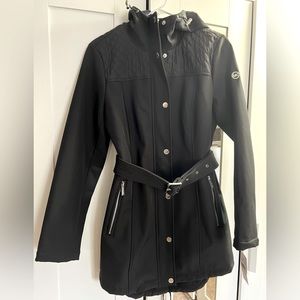 Black Michael Kors Waterproof Jacket